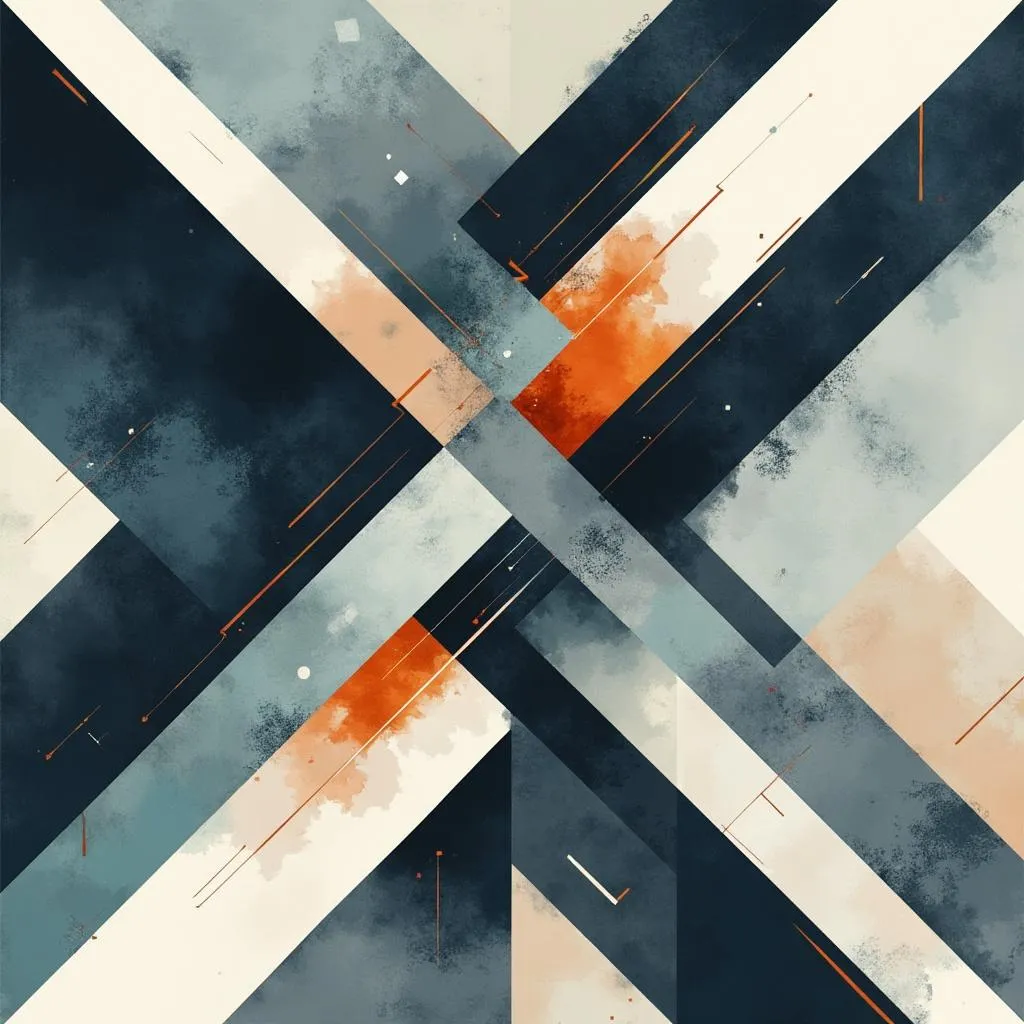 Ilustración abstracta de visión futurista